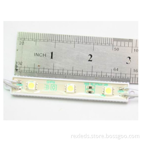 Flexible White 3 Pcs 5050 Smd Led Module, Rex7813 48~60lm Ip68 Led Modules For Channel Letter